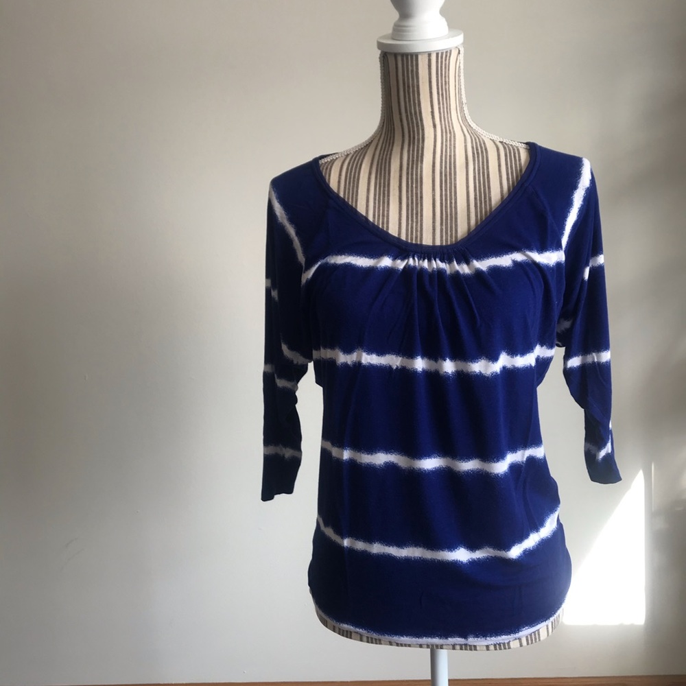 3/4 length sleeve tie dye top